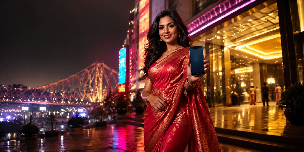 User browsing live casino on mobile in Kolkata